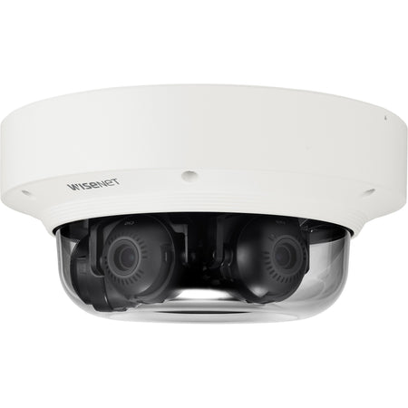 Wisenet PNM-8082VT 2 Megapixel Outdoor Full HD Network Camera - Color - Dome - White - PNM-8082VT