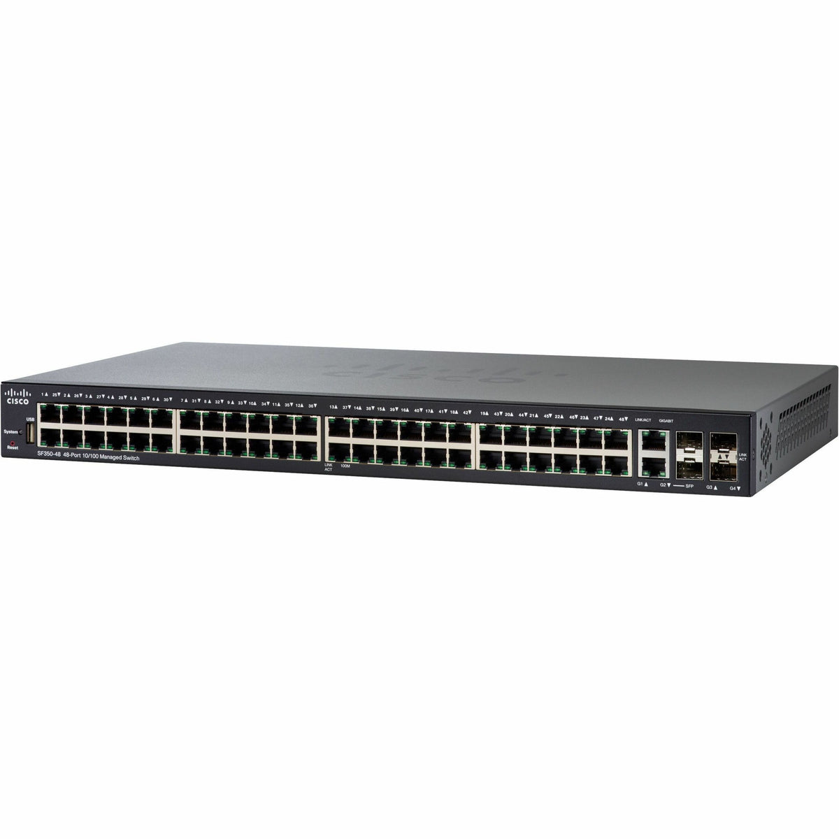 Cisco SF350-48 48-Port 10 100 Managed Switch - SF350-48-K9-NA-RF