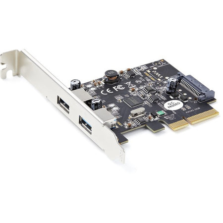 StarTech.com 2-Port USB PCIe Card 10Gbps/port - USB 3.2 Gen 2 Type-A PCI Express 3.0 x2 Host Controller Expansion Card - Windows/Linux - PEXUSB312A3