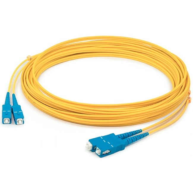 AddOn 30m SC (Male) to SC (Male) Straight Yellow OS2 Duplex Plenum Fiber Patch Cable - ADD-SC-SC-30M9SMFP