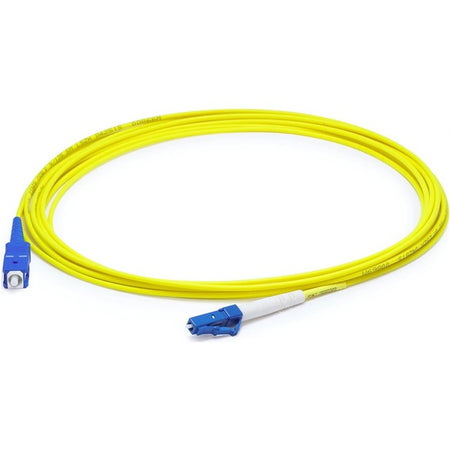 AddOn 38m LC (Male) to SC (Male) Straight Yellow OS2 Simplex Plenum Fiber Patch Cable - ADD-SC-LC-38MS9SMFP