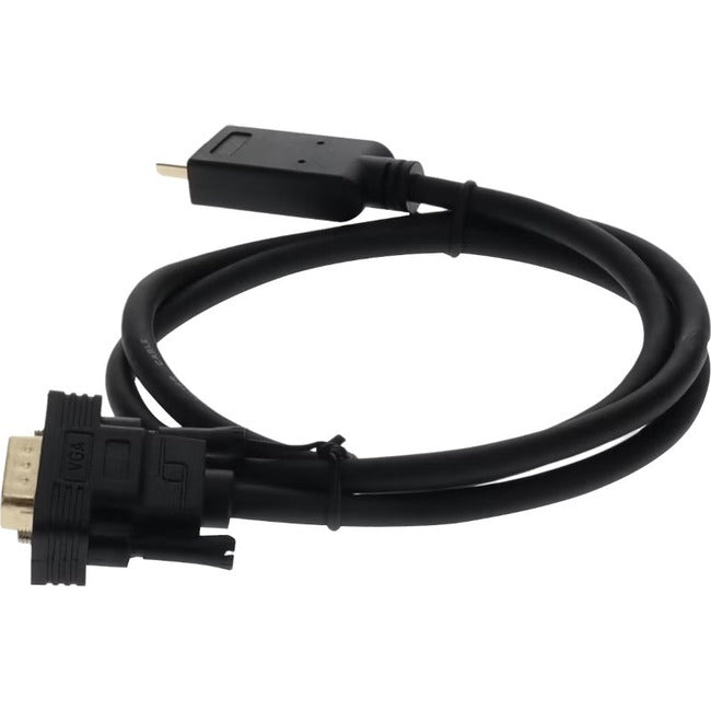 AddOn 3ft HDMI 1.3 Male to VGA Male Black Cable For Resolution Up to 1920x1200 (WUXGA) - HDMI2VGAMM3