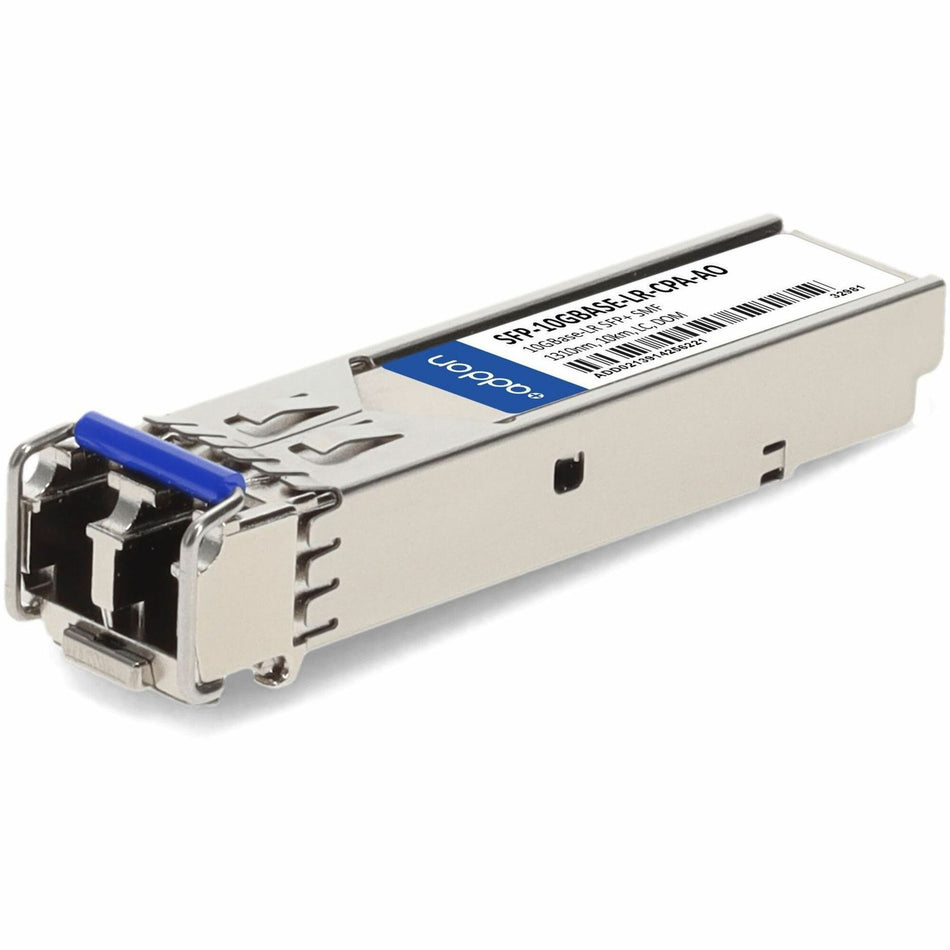 Cisco&reg; and Palo Alto Networks&reg; Compatible TAA Compliant 10GBase-LR SFP+ Transceiver (SMF, 1310nm, 10km, LC) - SFP-10GBASE-LR-CPA-AO