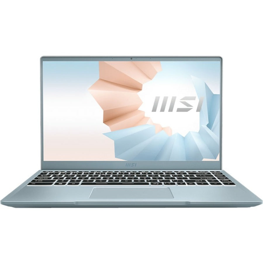 MSI Modern 14 B11MO-037 14" Rugged Notebook - Full HD - 1920 x 1080 - Intel Core i7 11th Gen i7-1165G7 900 MHz - 8 GB Total RAM - 512 GB SSD - Blue Stone - MODERN14B037