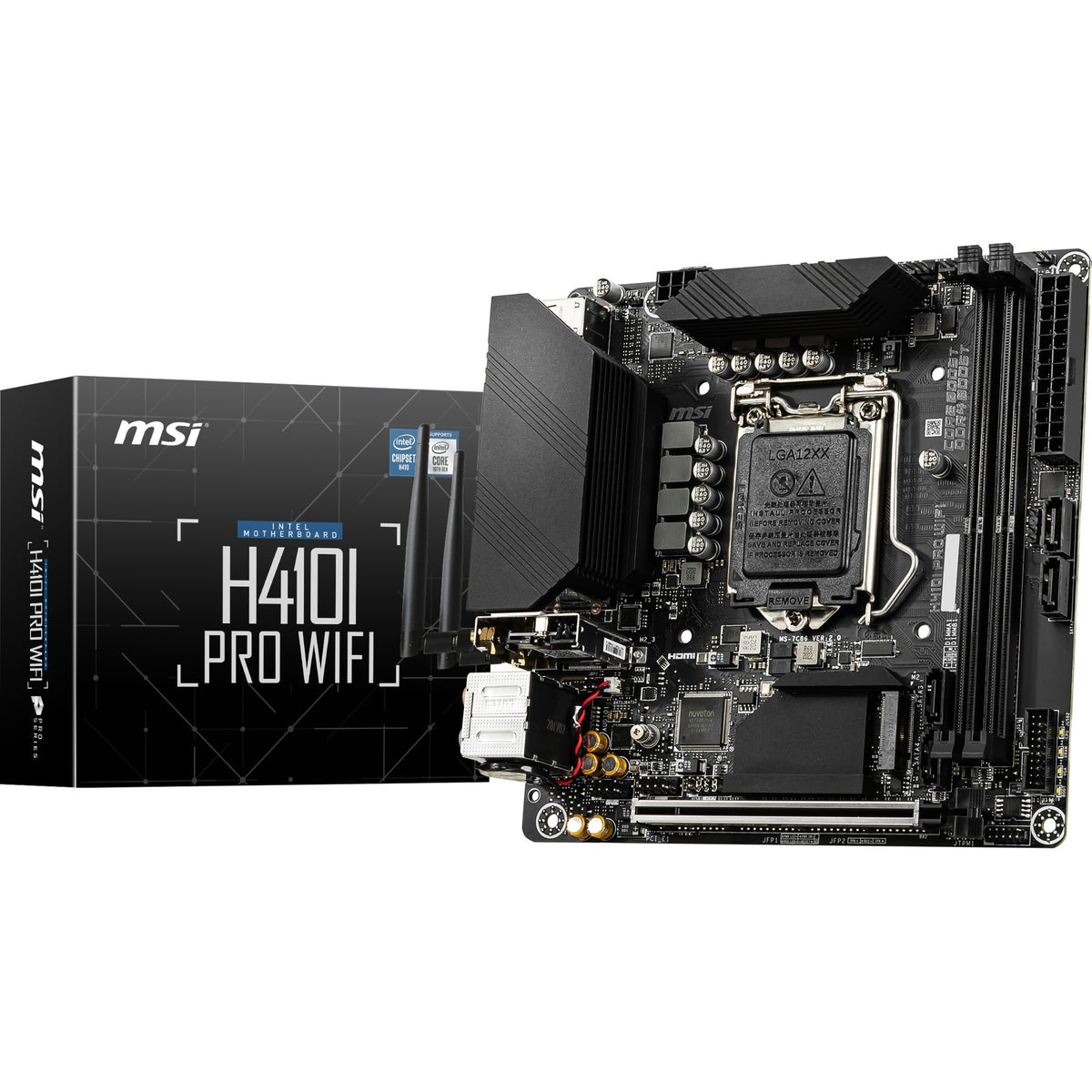 MSI H410I PRO WIFI ITX Motherboard support Intel LGA CPU - H410IPWIFI