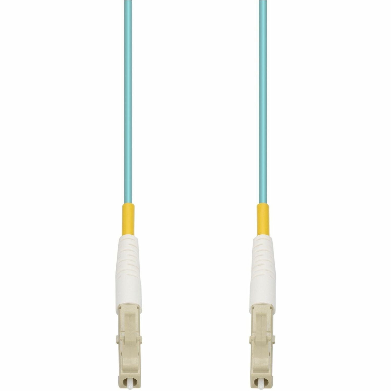 AddOn 2m LC to LC Aqua OM4 Simplex OFNR (Riser-Rated) Fiber Patch Cable - ADD-LC-LC-2MS5OM4