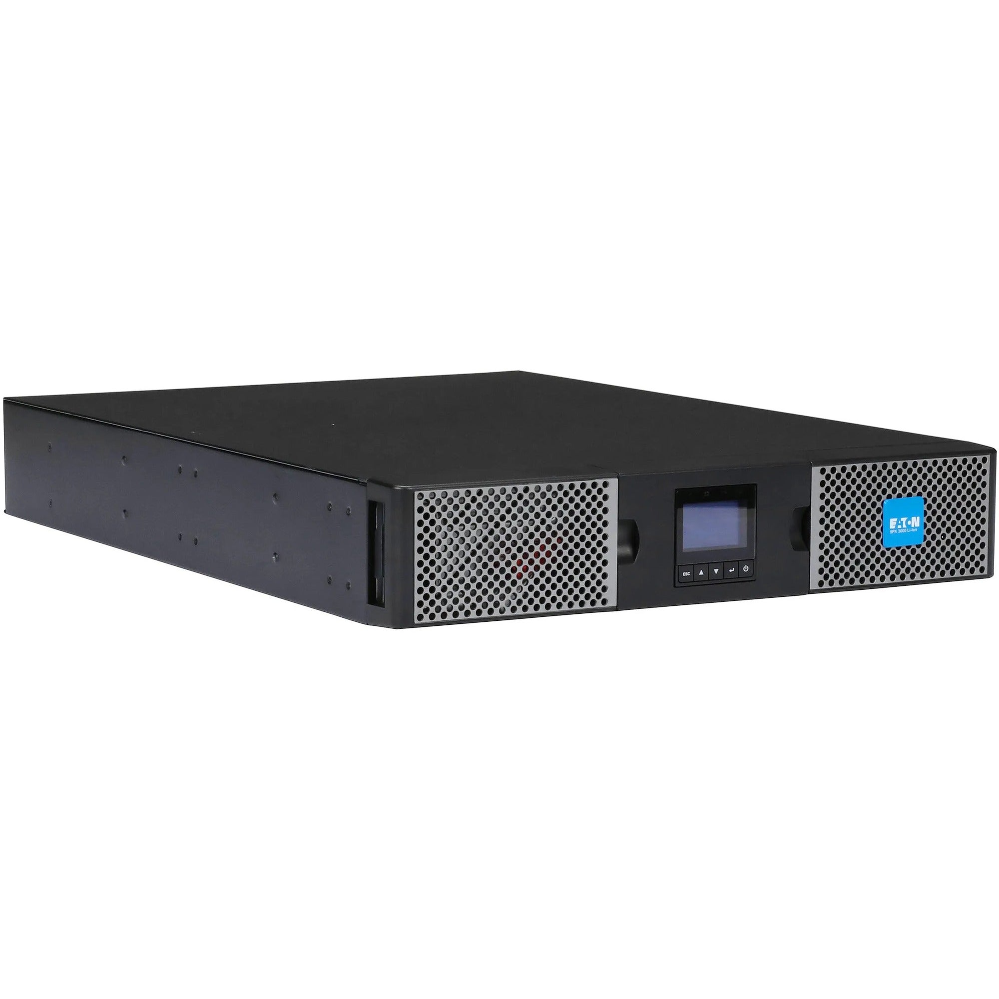 Eaton 9PX 3000VA 2400W 208V Online Double-Conversion UPS - L6-20P, 8 C13, 2 C19 Outlets, Lithium-ion Battery, Cybersecure Network Card Option, 2U Rack/Tower - 9PX3000GRT-L