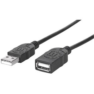 USB-A to USB-A Extension Cable, 1.8m, Male to Female, 480 Mbps (USB 2.0), Hi-Speed USB, Black, Lifetime Warranty, Equivalent to USBEXTAA6BK - 338653