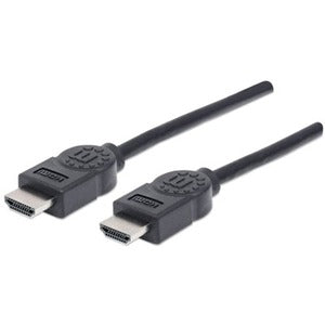 Manhattan HDMI Male to Male High Speed Shielded Cable, 6', Black - 306119