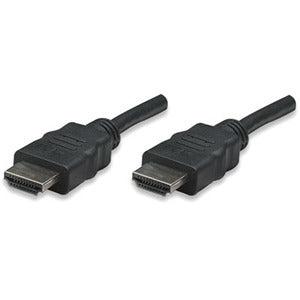 Manhattan HDMI Male to Male High Speed Shielded Cable, 25', Black - 308441