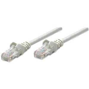 Intellinet Network Patch Cable, Cat5e, 1m, Grey, CCA, U/UTP, PVC, RJ45, Gold Plated Contacts, Snagless, Booted, Lifetime Warranty, Polybag - 318921