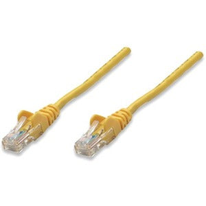 Intellinet Network Patch Cable, Cat5e, 1m, Yellow, CCA, U/UTP, PVC, RJ45, Gold Plated Contacts, Snagless, Booted, Lifetime Warranty, Polybag - 318969