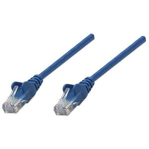 Intellinet Network Patch Cable, Cat6, 1m, Blue, CCA, U/UTP, PVC, RJ45, Gold Plated Contacts, Snagless, Booted, Lifetime Warranty, Polybag - 342575