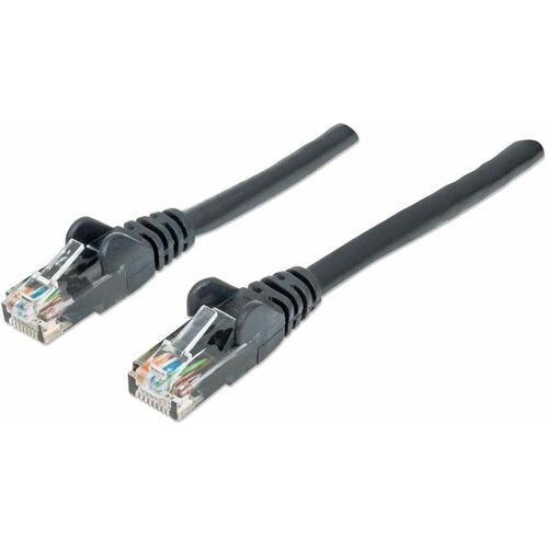 Intellinet Network Patch Cable, Cat6, 2m, Black, CCA, U/UTP, PVC, RJ45, Gold Plated Contacts, Snagless, Booted, Lifetime Warranty, Polybag - 342063