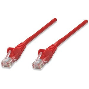 Intellinet Network Patch Cable, Cat6, 2m, Red, CCA, U/UTP, PVC, RJ45, Gold Plated Contacts, Snagless, Booted, Lifetime Warranty, Polybag - 342162