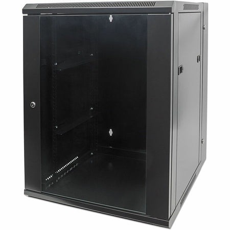 Intellinet Network Cabinet, Wall Mount (Double Section), 9U, 550mm Depth, Black, Assembled, Max 30kg, 19" , Three Year Warranty - 711845