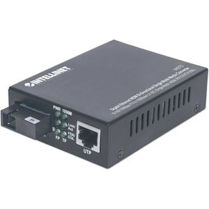 Gigabit Ethernet WDM Bi-Directional Single Mode Media Converter, 10/100/1000Base-Tx to 1000Base-Lx (SC) Single-Mode, 20km, WDM (Rx1310/Tx1550) - 545075