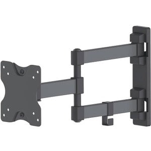 Manhattan TV & Monitor Mount, Wall, Full Motion, 1 screen, Screen Sizes: 13-27" , Black, VESA 75x75 to 100x100mm, 20kg, Tilt & Swivel with 3 Pivots, Lifetime Warranty - 461382