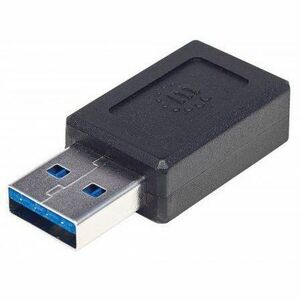 USB-C to USB-A Adapter, Female to Male, 10 Gbps (USB 3.2 Gen2 aka USB 3.1), SuperSpeed+ USB, Black, Lifetime Warranty - 354714