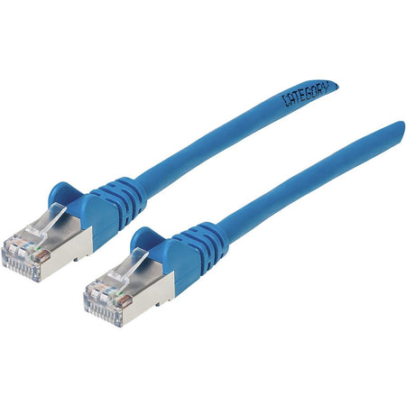 Manhattan Cat6a S/FTP Patch Cable, 14 ft., Blue - 741507