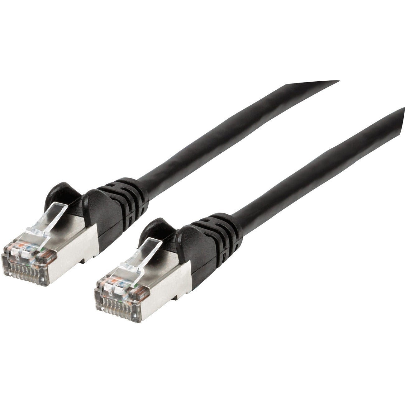 Manhattan Cat6a S/FTP Patch Cable, 1 ft., Black - 313834