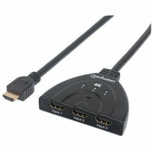 Manhattan 4K 3-Port HDMI Switch - 207874