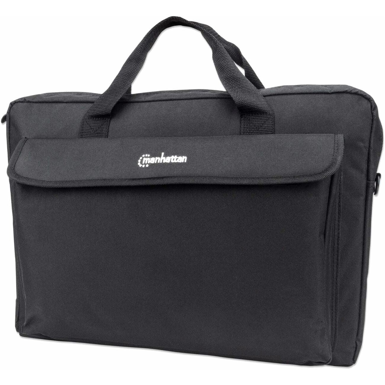 London Laptop Bag 17.3" , Top Loader, Black, LOW COST, Accessories Pocket, Shoulder Strap (removable), Notebook Case, Three Year Warranty - 439909