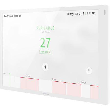 Crestron 10.1 in. Room Scheduling Touch Screen, White Smooth - 6511332