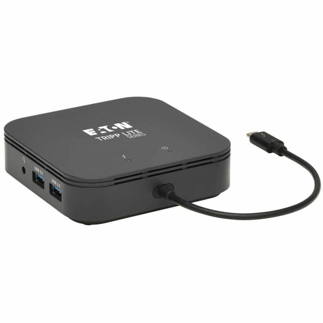 Tripp Lite by Eaton Thunderbolt 3 Dual Monitor Docking Station - 8K/30Hz DisplayPort 4K/60Hz HDMI USB 3.2 Gen 2 GbE 60W PD Charging - Black - MTB3-DOCK-04