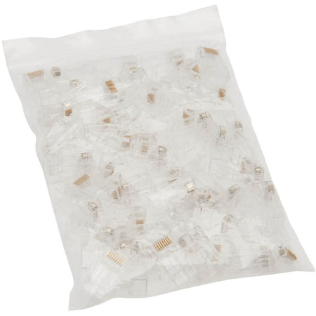 Eaton Tripp Lite Series Cat6 RJ45 Pass-Through UTP Modular Plug, 50 Pack, TAA - N232-050-UTP