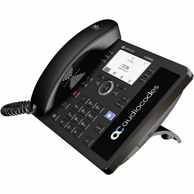 AudioCodes C435HD IP Phone - Corded - Corded - Wall Mountable, Desktop - Black - TEAMS-C435HD-R