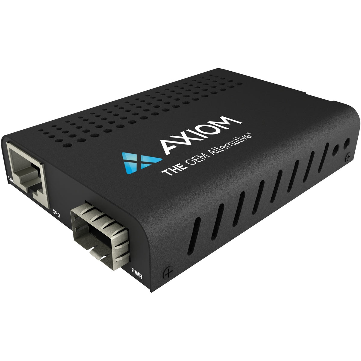 Axiom Mini 100Mbs RJ45 to SFP Fiber Media Converter - Open SFP Port - MC01-SFP-AX