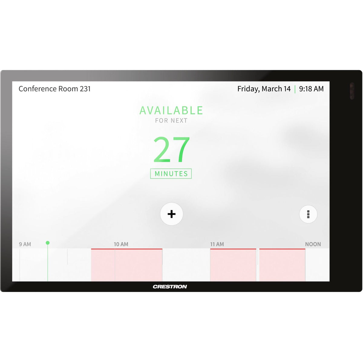 Crestron 7 in. Room Scheduling Touch Screen, Black Smooth - 6511329