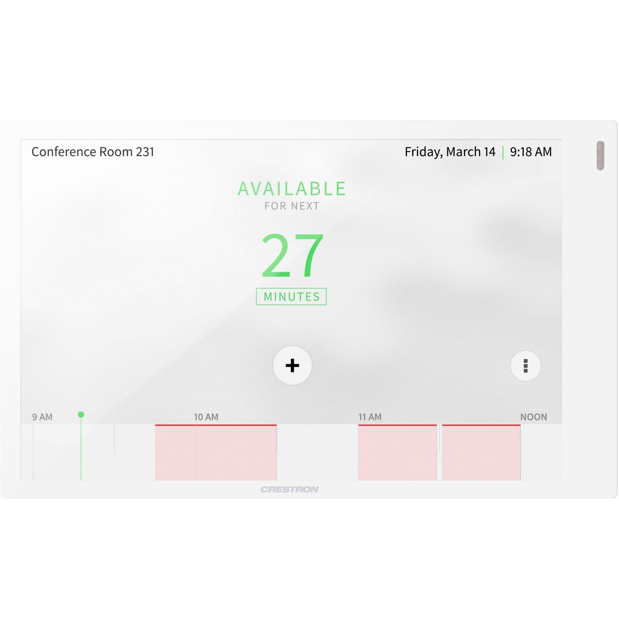 Crestron 7 in. Room Scheduling Touch Screen, White Smooth - 6511330