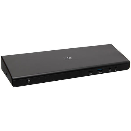 C2G USB C Triple Monitor Docking Station, HDMI, DisplayPort, Ethernet, USB - 85W Power Delivery - TAA Compliant - C2G54535