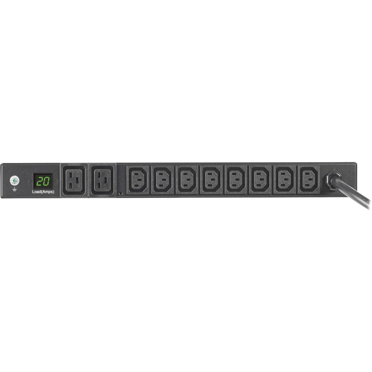 Tripp Lite by Eaton 3.7kW 208/230V Single-Phase Local Metered PDU - 8 C13 & 2 C19 Outlets, L6-20P Input, 6 ft. Cord, 1U, TAA - PDUMH20HVL66