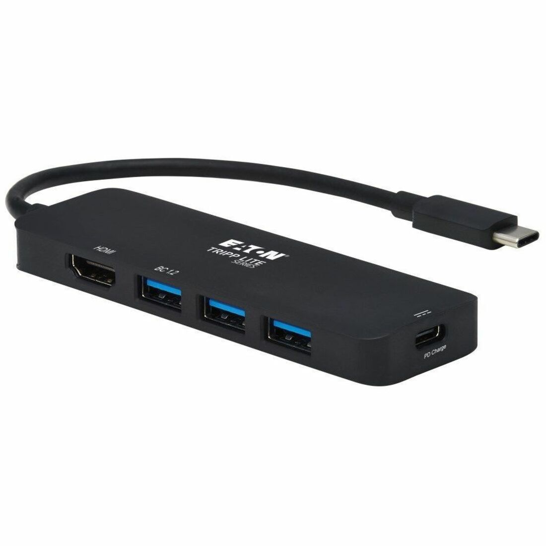Tripp Lite by Eaton USB-C Multiport Adapter - 4K 60 Hz HDMI USB 3.x (5Gbps) Hub Ports 100W PD Charging HDR HDCP 2.2 - U444-06N-H3UC2