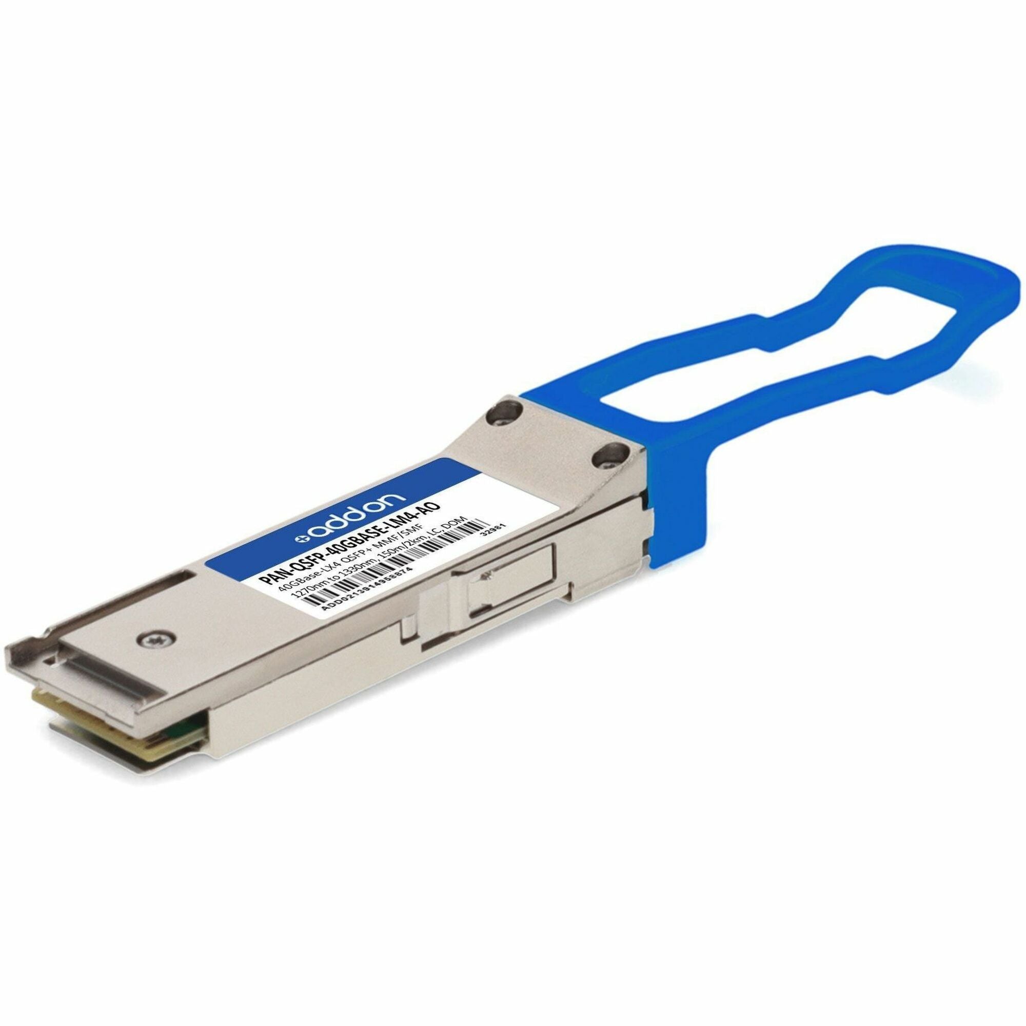 AddOn Palo Alto Networks&reg; PAN-QSFP-40GBASE-LM4 Compatible TAA 40GBase-LX4 QSFP+ Transceiver (SMF/SMF, 1270nm to 1330nm, 150m/2km, LC, DOM) - PAN-QSFP-40GBASE-LM4-AO