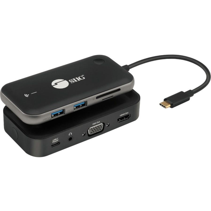 SIIG Wireless USB-C Video Hub Extender 1080p - 32Ft - CE-H26P11-S1