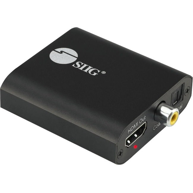 SIIG 4K HDMI with Audio Extractor Converter - Analog Stereo/Toslink Optical/Coaxial S/PDIF - CE-H26Q11-S1