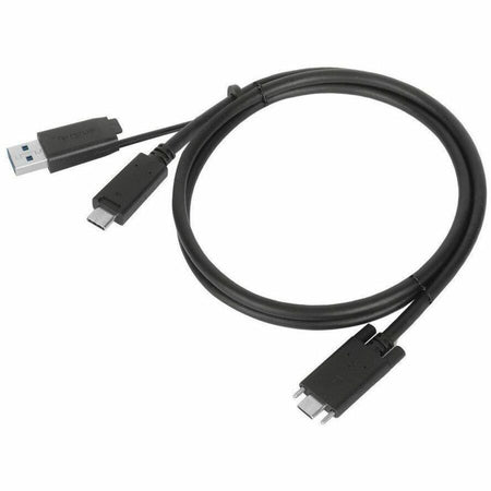Targus 1M USB-C Male with Screw to USB-C Male Cable with USB-A Tether - ACC1133GLX