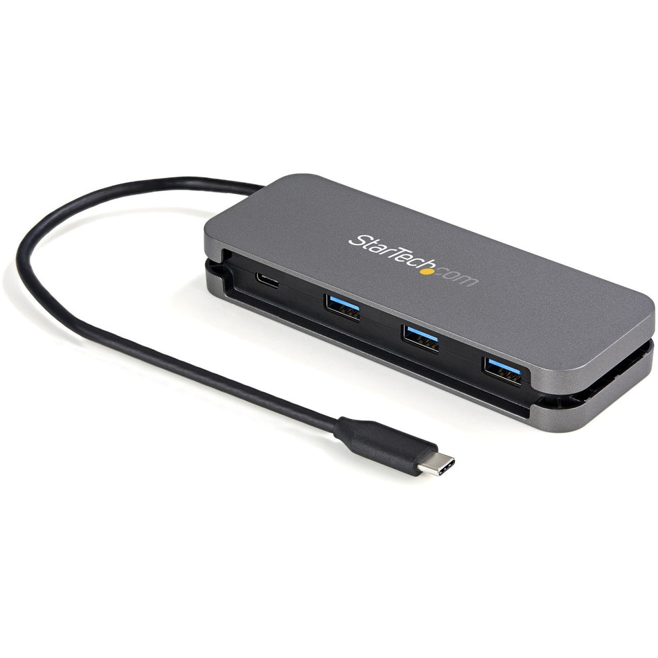 StarTech.com 4 Port USB C Hub - 3x USB-A/1xUSB-C - 5Gbps USB 3.0 Type-C Hub (3.2 Gen 1) - Bus Powered - 11.2" Cable w/ Cable Management - HB30CM3A1CB