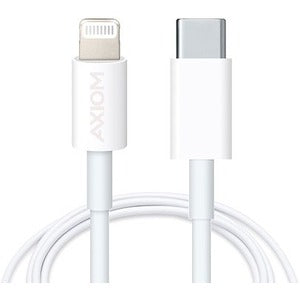Axiom Lightning to USB-C M/M Adapter Cable - White 3ft - LGMUSBCMW03-AX