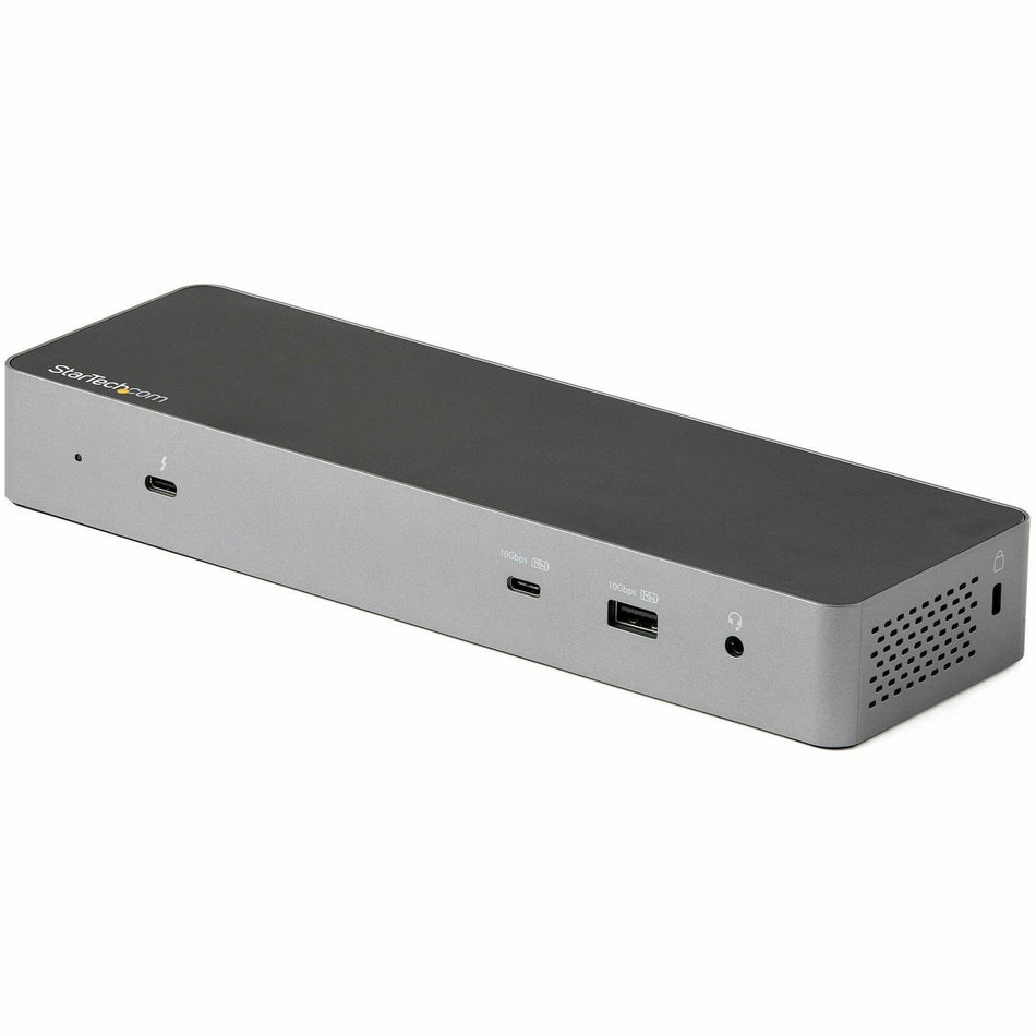 StarTech.com Thunderbolt 3 Dock w/USB-C Host Compatibility - Dual 4K 60Hz DP 1.4 or HDMI TB3/USB-C Docking Station - 1x 8K - 96W PD/5xUSB - TB3CDK2DH