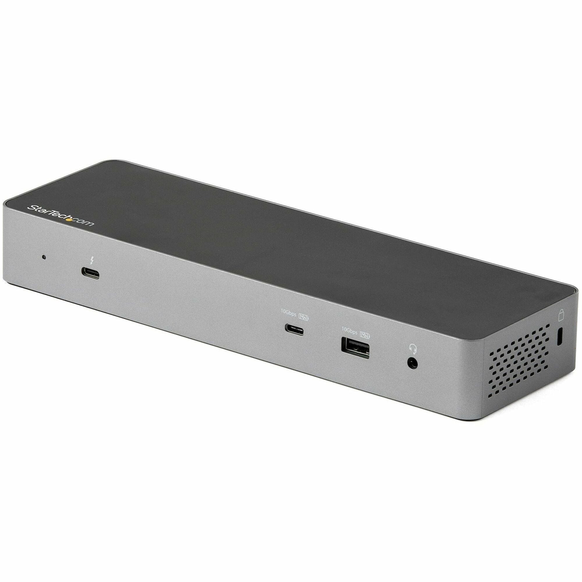 StarTech.com Thunderbolt Dock w/USB-C Host Compatibility - Dual 4K 60Hz DP 1.4 or HDMI TB/USB-C Docking Station - 1x 8K - 96W PD/5xUSB - TB3CDK2DH