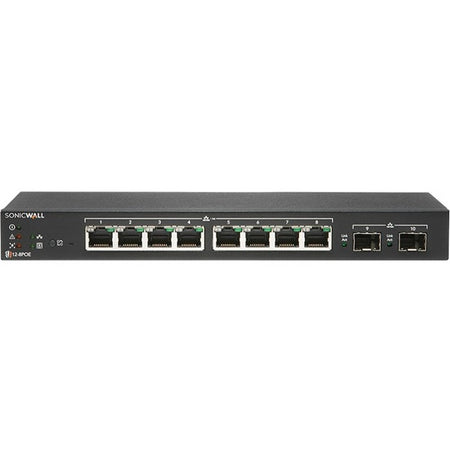 SonicWall SWS12-8POE Ethernet Switch - 02-SSC-8367
