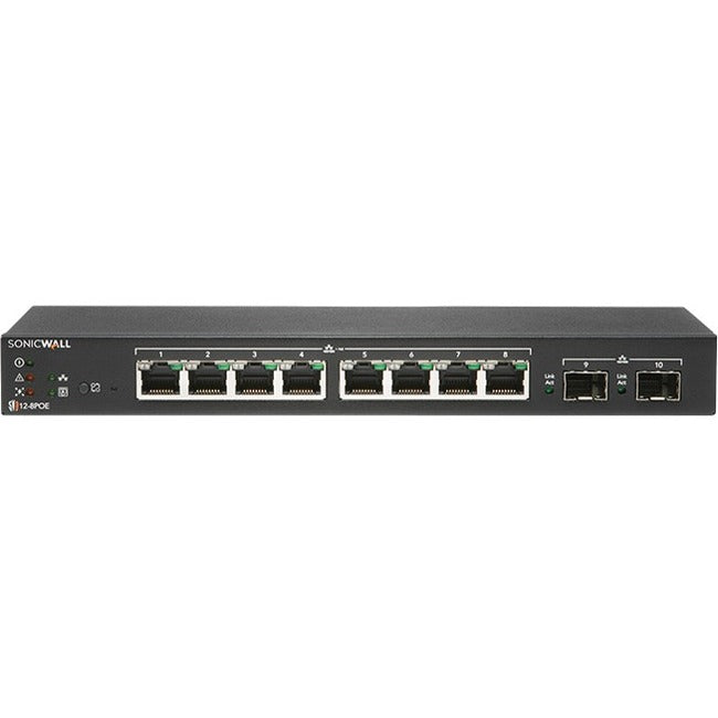 SonicWall SWS12-8POE Ethernet Switch - 02-SSC-8368