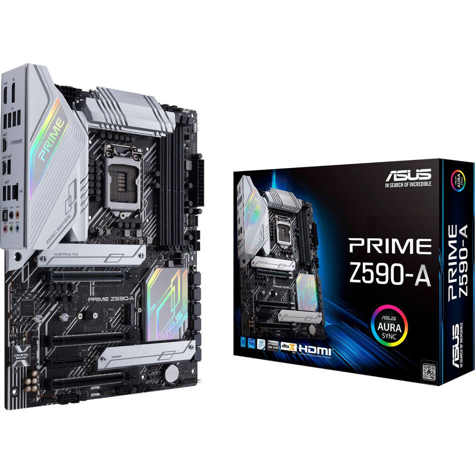 Asus Prime Z590-A Desktop Motherboard - Intel Z590 Chipset - Socket LGA-1200 - Intel Optane Memory Ready - ATX - PRIME Z590-A