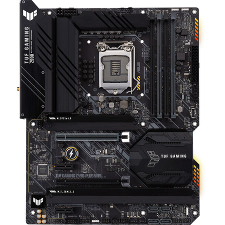 TUF GAMING Z590-PLUS Desktop Motherboard - Intel Z590 Chipset - Socket LGA-1200 - Intel Optane Memory Ready - ATX - TUFGAMINGZ590PLUS