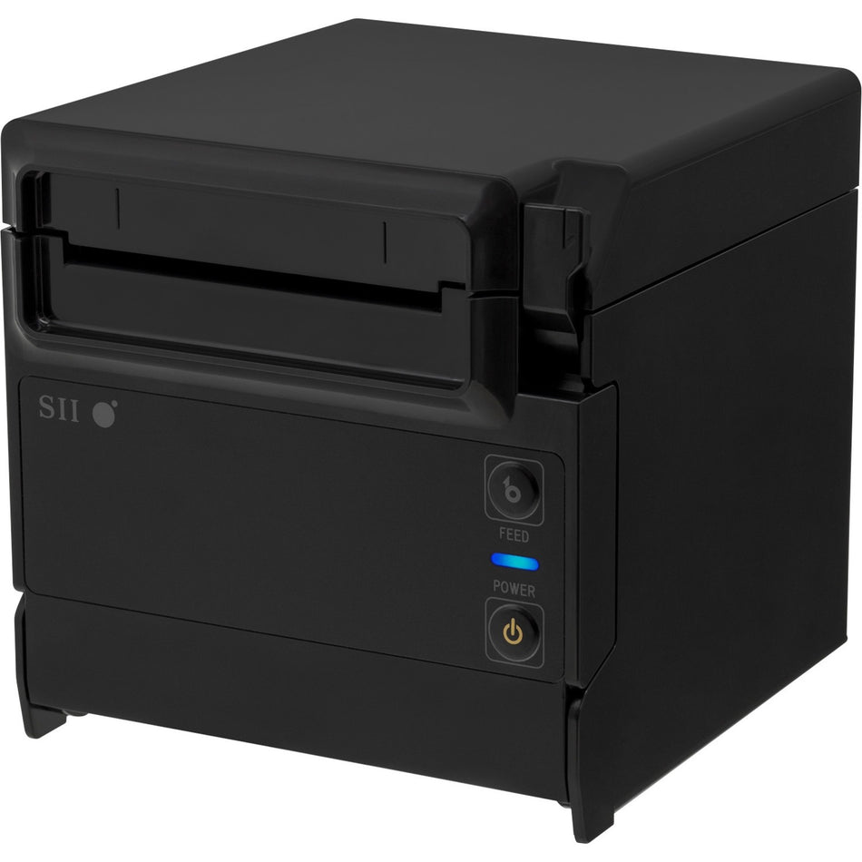 Seiko RP-F10 Black Desktop Direct Thermal Receipt / POS Power USB Type-C with Bluetooth and USB Host High Speed Printer With Cutter - RP-F10-W27J1-5005